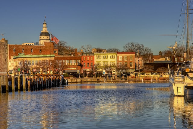 Sunrise at the Annapolis City Dock. (Photo by Charlie Stinchcomb/flickr)