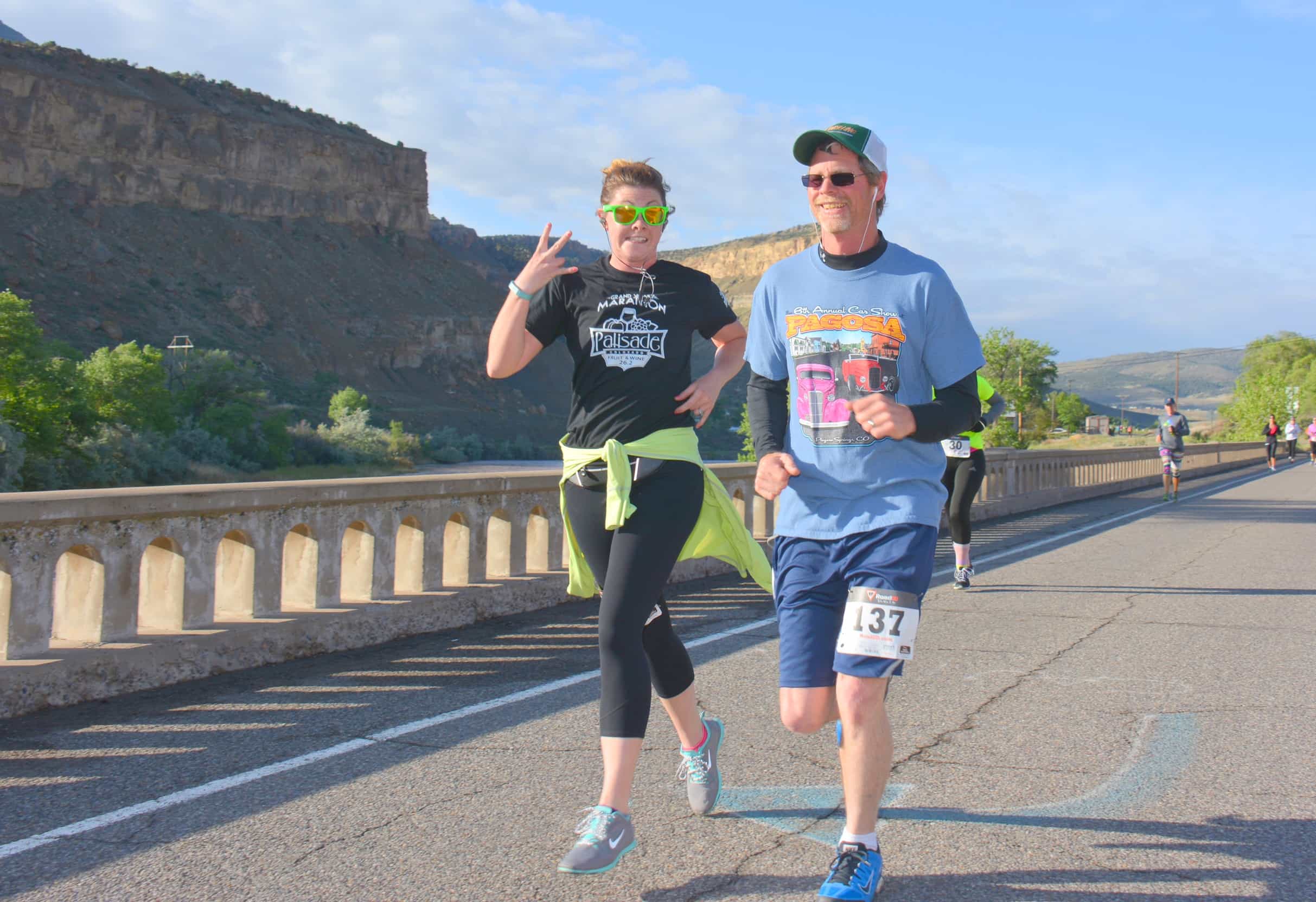 Grand Valley Half Marathon runners enjoying the race