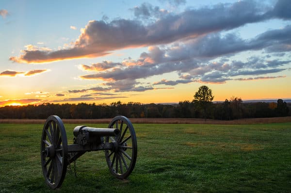 A cannon stands sentry at Gettysburg National Military Park in Gettysburg, Pa. (Photo by Dreamstime)