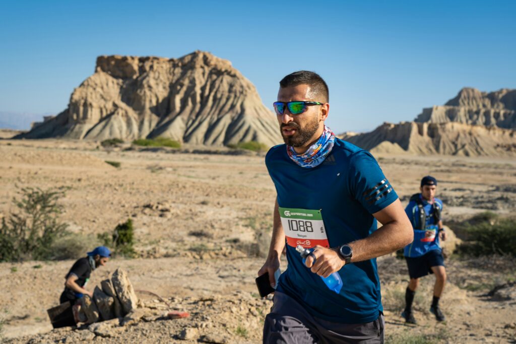 Runners in an offroad trail