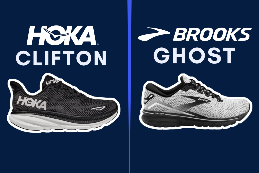 Hoka clifton vs brooks ghost running shoes