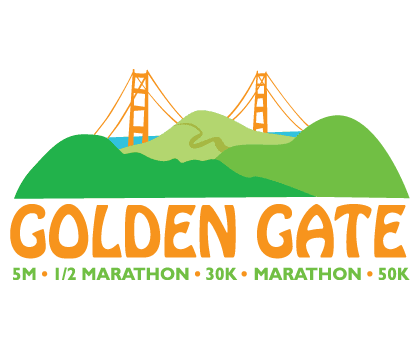 Golden Gate Winter 50k Marathon 30k Half Marathon & 8k logo