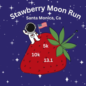 Strawberry Moon Run -5K, 10K, and Half Marathon logo