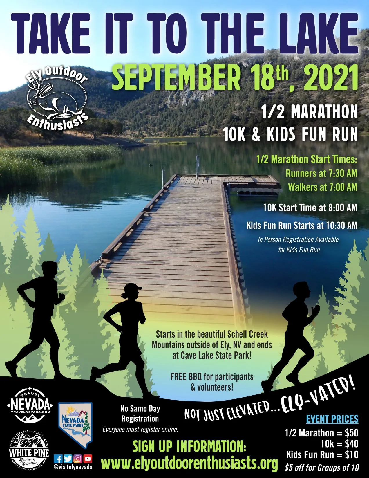 Take it to the Lake Half Marathon & 10k logo