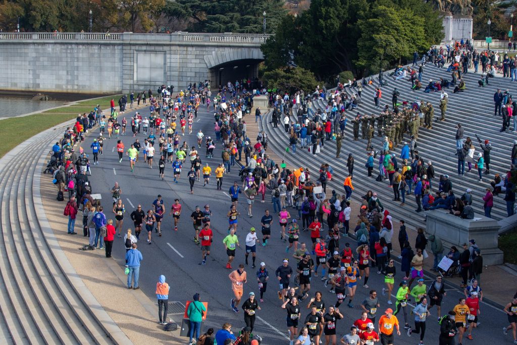 The Blue Mile of the Marine Corps Marathon