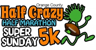 Super Sunday 5k Half Crazy Half Marathon logo